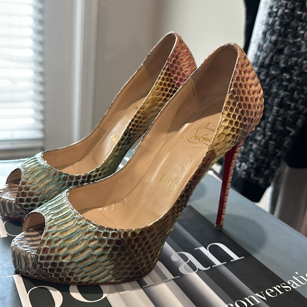 Multi Colored Python Christian Louboutin Pumps - image 3